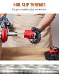 Portable Ratchet Pipe Threader Kit with 6 Dies, 1/4&Prime; to 1-1/4&Prime; NPT, Plumbing Too