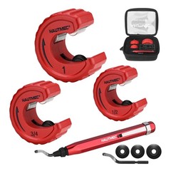 HAUTMEC Copper Tubing Cutter Set 3 PCS Pipe Tool, In Portable&hellip;