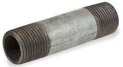 ANVIL 0831035605 Pipe Nipple 1-1/2&Prime; Galvanized Steel 150 PSI NPT Threaded