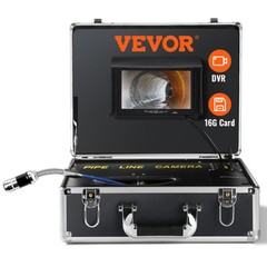7&Prime; 30m/100ft Sewer Camera Pipe Inspection Camera LCD Monitor with DVR Function