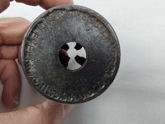Vintage Oster 1/8 In Pipe Threading Die Head Tool Cleveland USA Red Steel