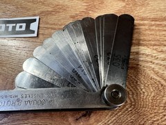Proto #000AA 1/2&Prime; x 3&Prime; Master Feeler Gauge Set with Steel Holder
