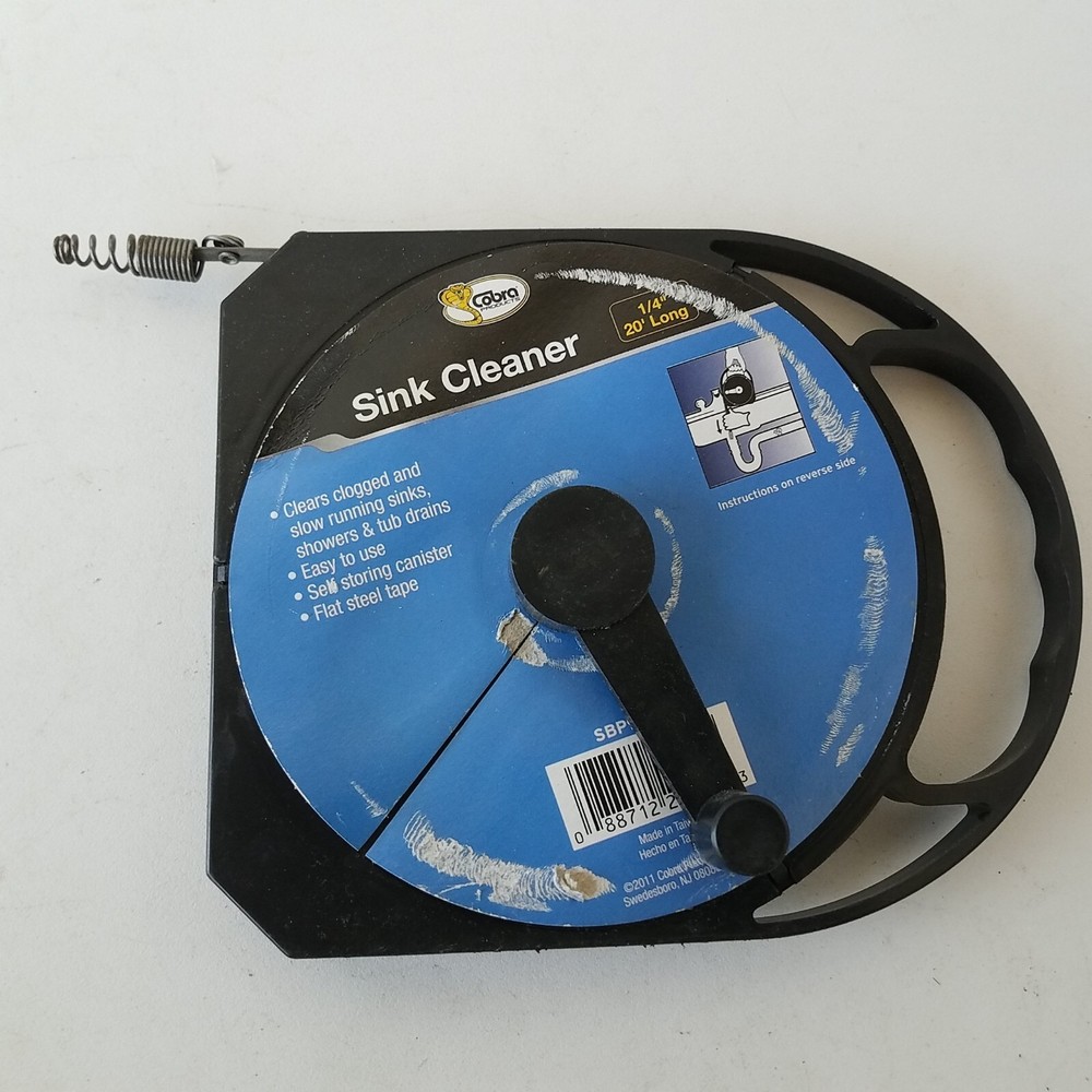 Cobra 20ft Sink Cleaner Flat Steel Tape SBP90220 088712290223