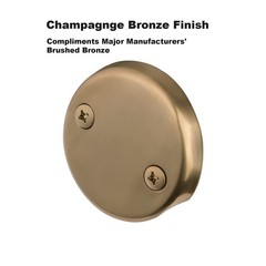 Champagne Bronze Lift & Turn Tub Trim 3 x 0.5 x 3 inches,