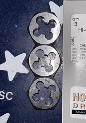(3) USA M10x1.0 Hex Die NF Threading Rethreading M10 X 1.00 THREE HEXAGON DIES