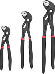 3-Piece Quick Release Groove Joint Pliers Set, Drop Forged Chrome Vanadium Steel