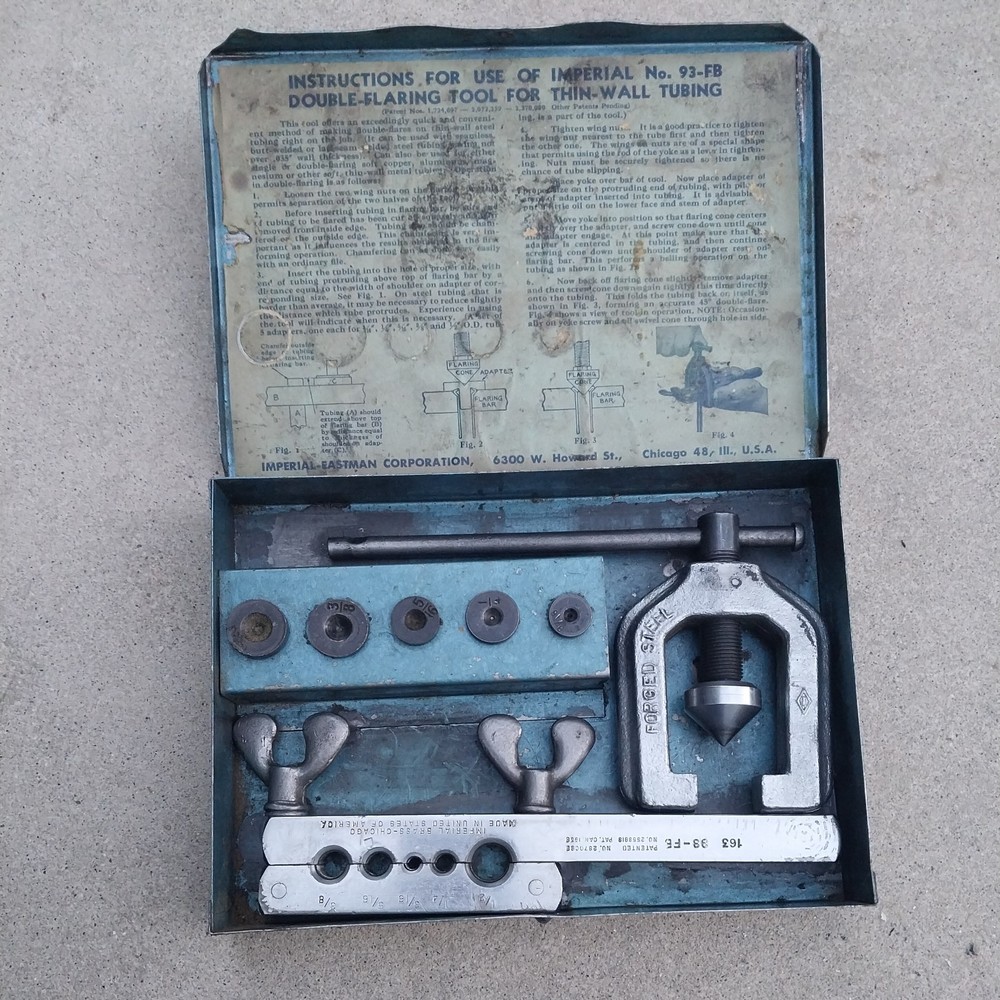 Vintage Imperial 93-FB Double Flaring Tool Kit