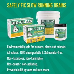 Multi-Purpose Natural Drain Cleaner Can &ndash; Safely Cleans 100 Drain Treatments