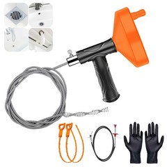 33 Feet Drain Snake Auger, Plumbing Hair Clog 33 Feet, 33