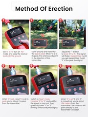 512Hz Pipe Locators Receiver, Underground Pipe Sewer Inspection Drain Locator wi