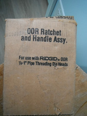 Rigid Pipe Threading Exposed Ratchet Die & Handle Assembly 1/8&Prime; to 1&Prime; O.D. NEW