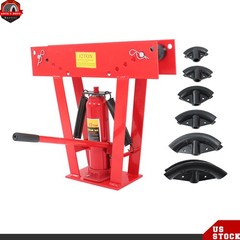 12 Ton Pipe Bender Manual Hydraulic Piping Bending Exhaust Tube Tool & 6 Dies