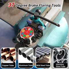 Brake Line Flaring Tool Kit, 37 Degree Single, Double and Bubble Flares, Brake L