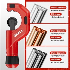 4Piece Tubing Cutter Set, 1/4&rsquo;&rsquo; to 2&rsquo;&rsquo;OD Heavy Duty Copper Pipe Cutter, 1/8&rsquo;&rsquo;&hellip;