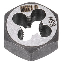 HSS M6 x 1 Metric Machine Thread Hex Die Right Hand High Speed Steel
