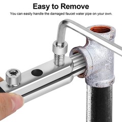 2PCS Broken Pipe Extractor Tool Set 1/2&Prime; 3/4&Prime; Broken Faucet & Screw Remover Kit