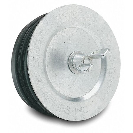 Cherne 271551 Econ-O-Grip End Of Pipe Plug W/ Wing Nut Head, For 5 In Pipe,