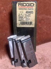 Ridgid Set of (4) 3/8&Prime; &ndash; 16 UNC RH Alloy Steel 500B Bolt Dies 48465 NEW