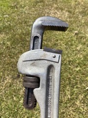 RIDGID 818 ALUMINUM H.D. 18&Prime; LIGHT WEIGHT PIPE WRENCH NICE CLEAN