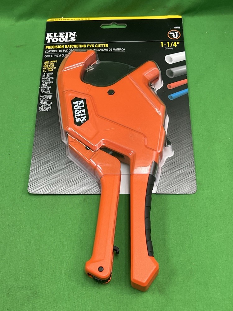 Klein Tools 50044 Precision Ratcheting PVC Cutter 1-1/4-in New (b2)