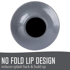 JS Jackson Supplies Professional Bellows Accordion Toilet Plunger, High Gray