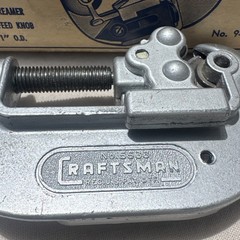 Vintage Craftsman Pipe Tubing Cutter with Rollers No 9-5533 USA w/Box