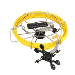 9&Prime; Self-Leveling Pipe Drain Industrial Endoscope Sewer Inspection Camera DVR 50M