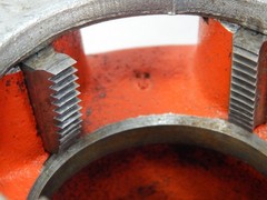 Ridgid Ratchet 12-R Pipe Threader Die Head lot 3/4&Prime;, 1 & 2&Prime;, 2&prime; Bar
