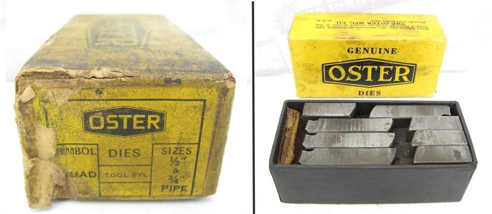 OSTER &ndash; 5N9 &ndash; QUAD &ndash; TOOL STL. &ndash; 1/2&Prime; to 3/4&Prime; Pipe 1, 2, 3, 4