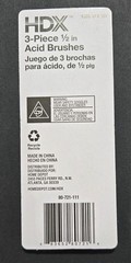 1/2 In. X 5 In. Horse Hair Bristle Acid Flux Brush (Box of 26, 3 pk)