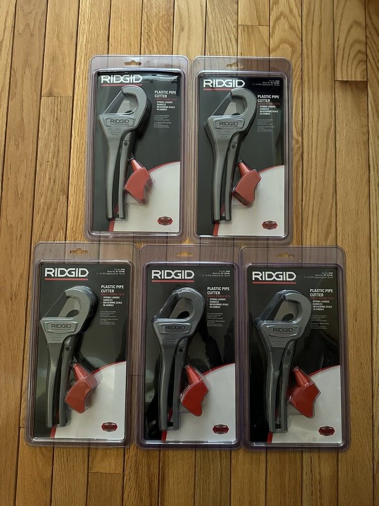 5 RIDGID SINLGE STROKE PLASTIC PIPE CUTTER PC-1375