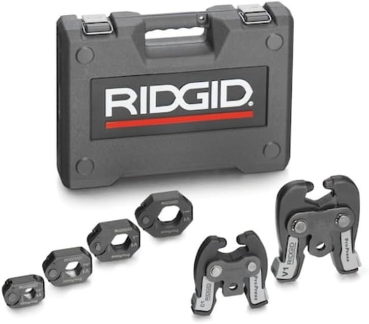 RIDGID 28048 V1/C1 ProPress Ring Kit 1/2&Prime; to 1-1/4&Prime; Compact Actuator Case New