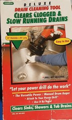 Deluxe Drain Cleaning Tool Snake with Drill Attachment &ndash; Heavy Duty