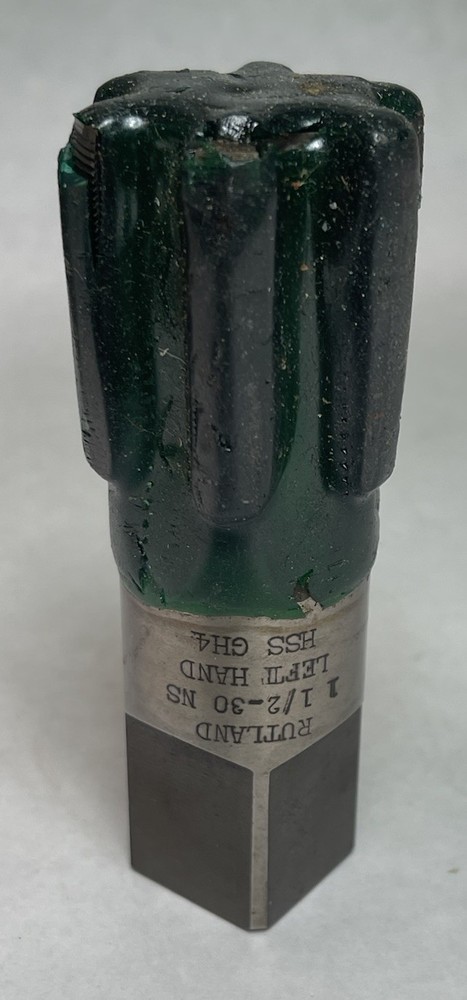 RUTHLAND HSS Left Hand Plug Tap, 1-1/2 &ndash; 30 NS Thread, GH4 6FL QTY.1 (26MY410)