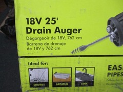 Ryobi PCL456B 18V ONE+ 25&prime; Drain Auger Green Black Cordless Lightweight Preowned