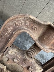 Vintage MARK MFG Co Chicago No. 3 Pipe Vise As Is