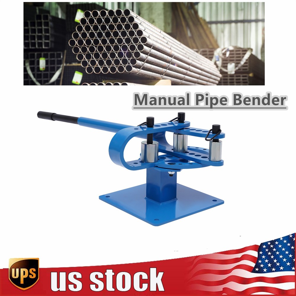 Premium Pipe Tube Bender 1&rdquo;-3&rdquo; inch Manual Tube Bender w/ 7 Dies Tubing Metal