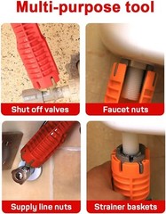 5 in 1 Faucet Sink Installer Home Multi Tool Pipe Wrench For Plumbers Homeowners