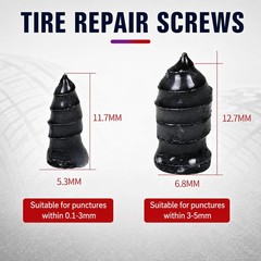 60 PCS Tire Repair Rubber Nails Kit ScrewIn Flat Puncture Fix Car Truck