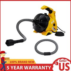 30 FT x 3/10 In Drain Cleaner Machine ,Electric Sewer Snake Drain Auger Cleaner