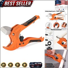 Precision PVC Pipe Cutter: Ratchet Design for Effortless Cutting of 1-5/8&Prime; Pipes