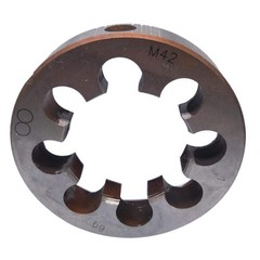 HSS 42mm x 1.0 Metric Die Right Hand Thread M42 x 1mm Pitch Round Die
