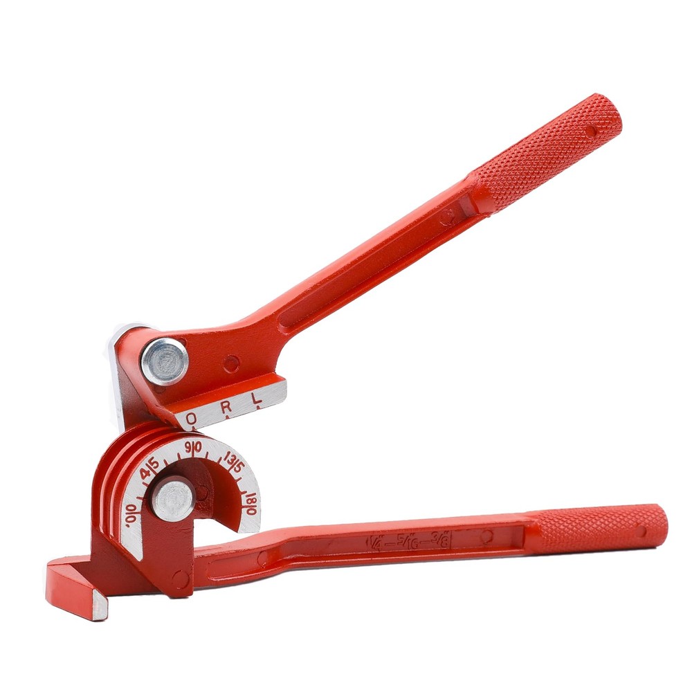 WISSCOOL Tube Bender 3-in-1 Tubing Pipe for Soft 1/4&Prime; 5/16&Prime; 3/8&Prime;, Red