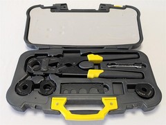 Apollo Multi Head PEX Crimp Tool Kit 3/8&Prime; 1/2&Prime; 3/4&Prime; 1&Prime; Jaws Gauge 69PTKH0015K