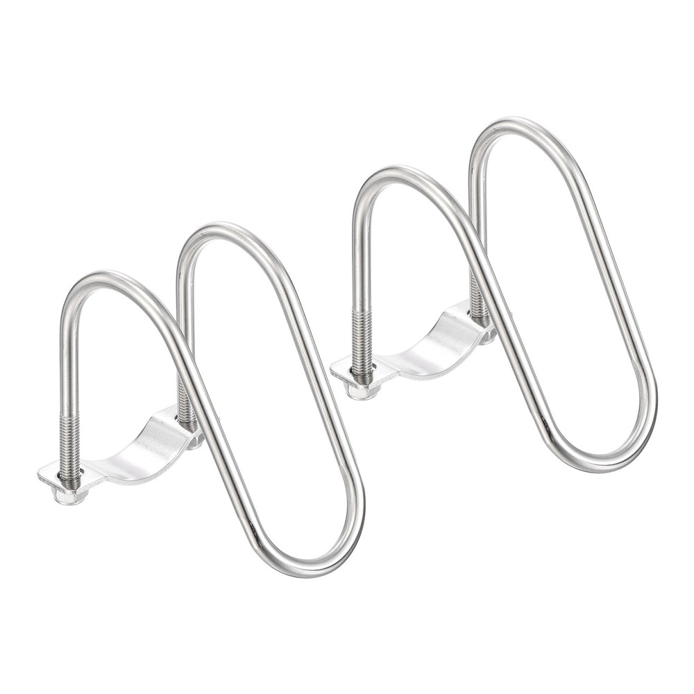 2pcs Cross Pipe Clamp 42mm x 50mm (1.65&Prime; x 1.97&Prime;) M8 Stainless Steel Tube Buckle