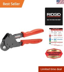 1/2&Prime; Close Quarters ASTM F 1807 Manual PEX Crimp Tool, PEX Tubing Crimper for&hellip;