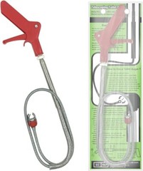 Toilet Auger Grabber Clog Remover Tool With Four Legged Claw Design Red Handle
