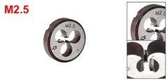 M2.5 X 0.45 Round Die Left-hand Thread Machine Threading Die 16mm OD Alloy Steel