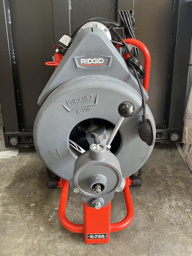 RIDGID K-750 Drain Cleaning Snake Auger Drum Machine For 5/8&rdquo; Or 3/4&rdquo; Cable