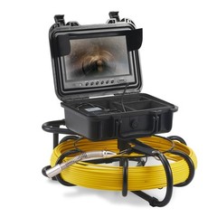 Uimoso 9&Prime; 70m/230ft Sewer Camera LCD Monitor HD Drain Pipe Inspection Camera